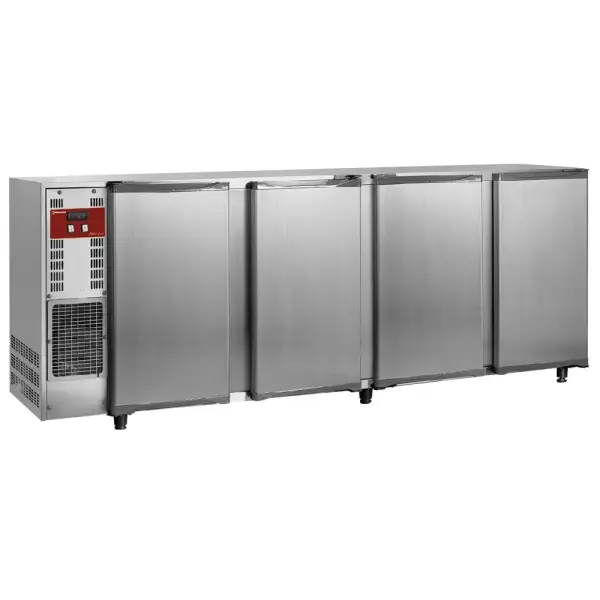 Flessenkoeler, roestvrij staal, 4 deuren, 783 liter - Main Image