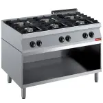 Fornuis samengesteld uit: 6 branders & open kast - Main Image