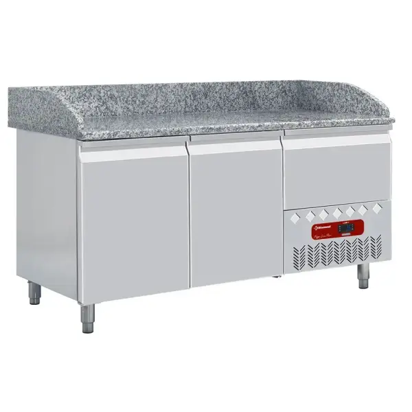 Frigotafel, 2 deuren 600x400 mm en 1 neutrale laden (4x bakken 600x400) - Main Image