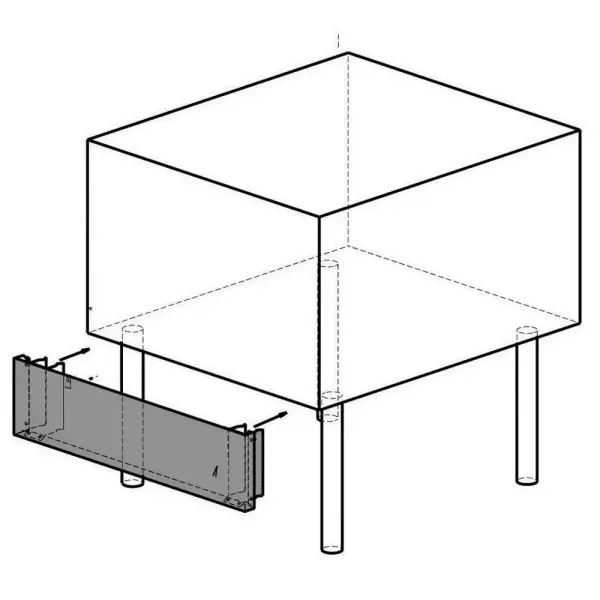 Frontpaneel R.V.S., grill G22/GPLP8-N - Main Image