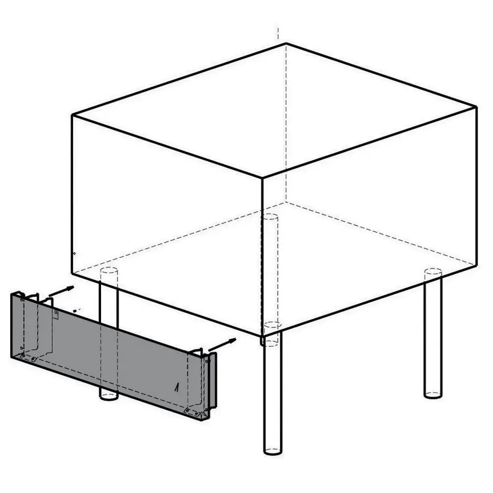 Frontpaneel R.V.S., grill G22/GPLP8-N - Main Image