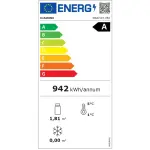 FULL glazen vitrine" 440 liter, 1 niveau + 4 planken, geventileerd - WINE - ZWART - Image 3