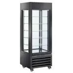 FULL glazen vitrine" 440 liter, 5 glazen niveaus, geventileerd -CHOCOLATE - ZWART - Main Image