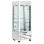 FULL glazen vitrine" 440 Lt., 5 glazen niveaus, geventileerd - ICE CREAM & PASTRY - WIT - Main Image
