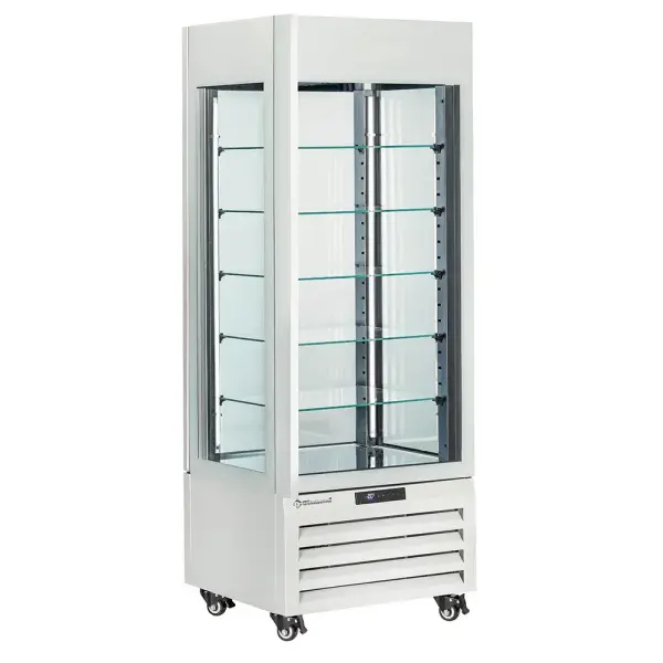 FULL glazen vitrine" 440 Lt., 5 glazen niveaus, geventileerd - ICE CREAM & PASTRY - WIT - Main Image
