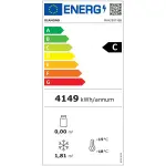 FULL glazen vitrine" 440 Lt., 5 glazen niveaus, geventileerd - ICE CREAM & PASTRY - ZWART - Image 2