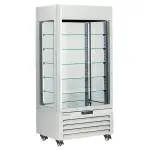 FULL glazen vitrine" 600 liter, 5 glazen niveaus, geventileerd - CHOCOLATE - WIT - Main Image