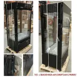 FULL glazen vitrine" 600 Lt., 5 glazen niveaus, geventileerd - ICE CREAM & PASTRY - ZWART - Image 3