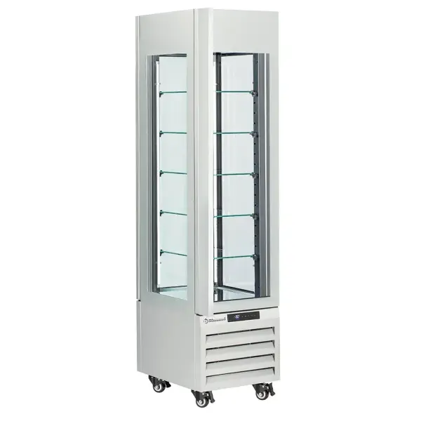 FULL Vitrine 260 Lt., 5 glazen niveaus, geventileerd - PASTRY - WIT - Main Image