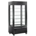 FULL Vitrine 600 Lt., 5 glazen niveaus, geventileerd - PASTRY - ZWART - Main Image