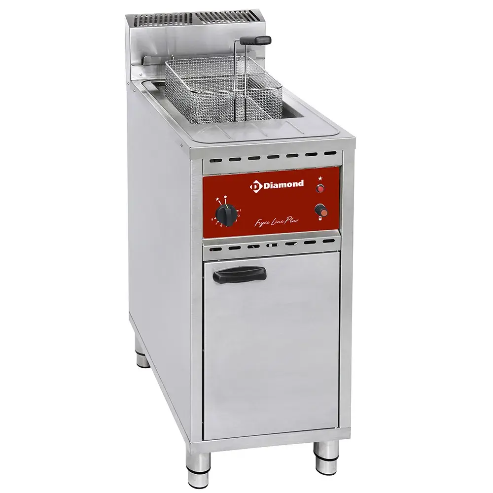 Gas friteuse 1 kuip 16 Lit. - op kast - Main Image