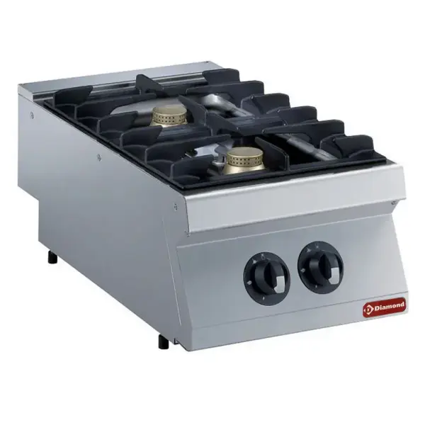 Gasfornuis met 2 vuren, 2x 5,5 kW -TOP- - Main Image