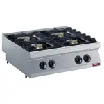 Gasfornuis met 4 vuren, 4x 5,5 kW -TOP- - Main Image