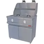 Gasfriteuse HEAVY DUTY, 2 ronde kuipen, mechanisch - Main Image