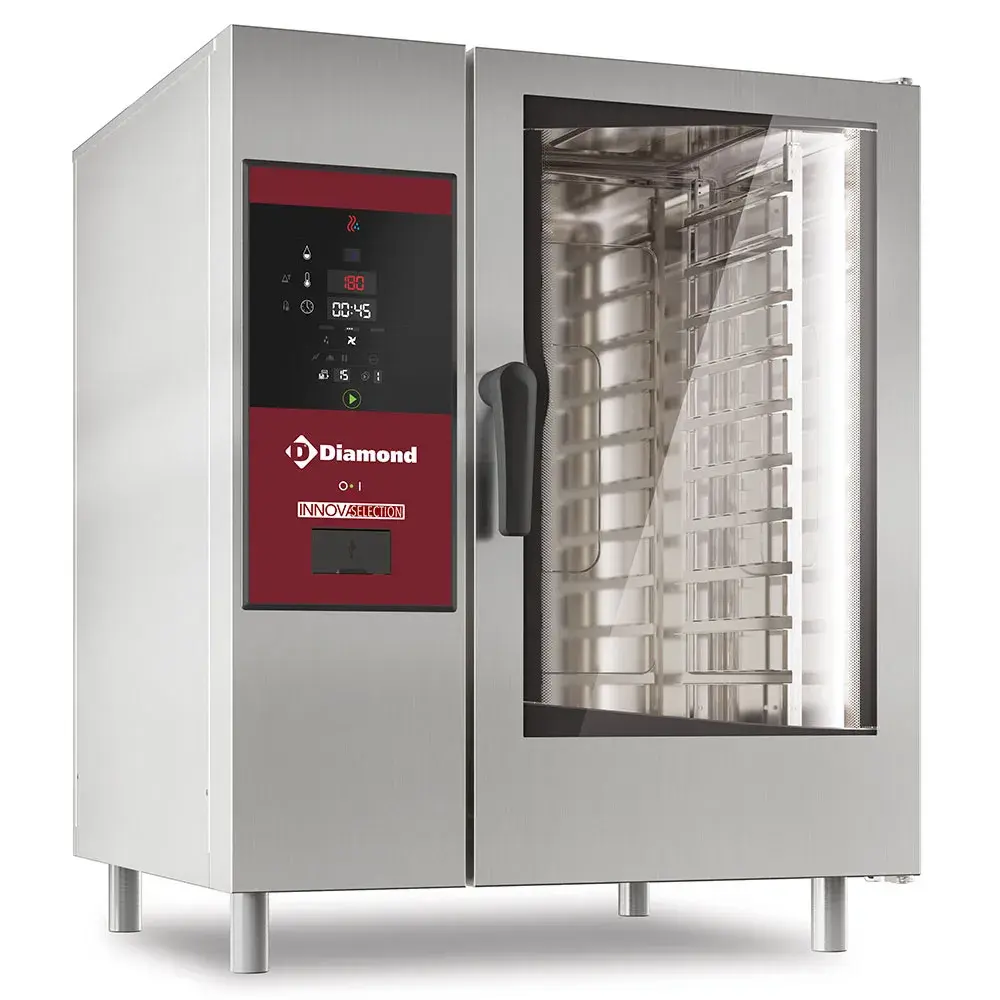 Gasoven, directe stoom en convectie, 10x GN 1/1+Cleaning - Main Image