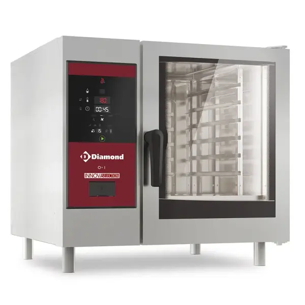 Gasoven, directe stoom en convectie, 6x GN 1/1+Cleaning - Main Image