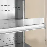 Gekoeld wandmeubel, geventileerd met glazen schuifdeuren - GRIJS/WIT - Image 2