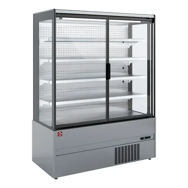 Gekoeld wandmeubel, zelfbediening, klapdeuren - FULL INOX - Main Image