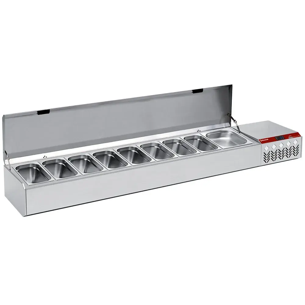 Gekoelde structuur GN 10x1/3, met deksel - Main Image