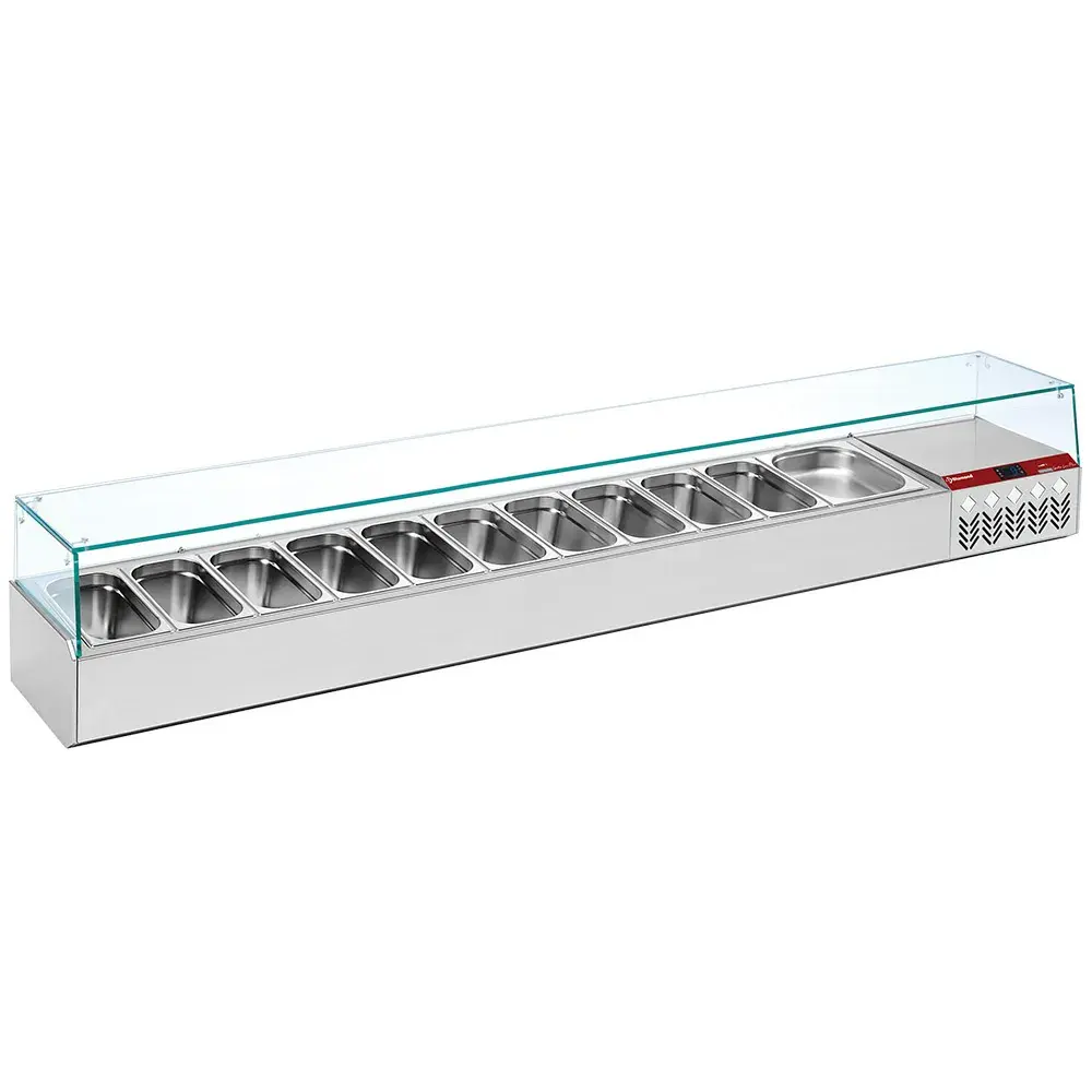Gekoelde structuur GN 11x1/3, 1x1/9, met rechte ruit - Main Image