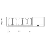 Gekoelde structuur GN 5x1/4 , met deksel - Image 2