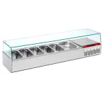 Gekoelde structuur GN 6x1/3, met rechte ruit - Main Image