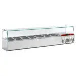 Gekoelde structuur GN 7x 1/4, met rechte ruit - Main Image