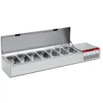 Gekoelde structuur GN 7x1/3, met deksel - Main Image