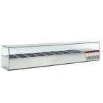 Gekoelde structuur GN 8x1/3, 1x1/9,, met rechte ruit - Main Image