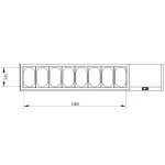 Gekoelde structuur GN 8x1/4, met deksel - Image 2