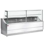 Gekoelde uitstaltoonbank rechte ruiten 90°, met reserve - Main Image