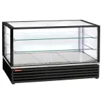 Gekoelde vitrine, EN of GN, geventileerd, 3 niveaus, ZWART - Main Image