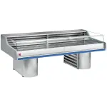 Gekoelde vitrine toonbank met ruit " Self-Service ", op sokkels - Main Image
