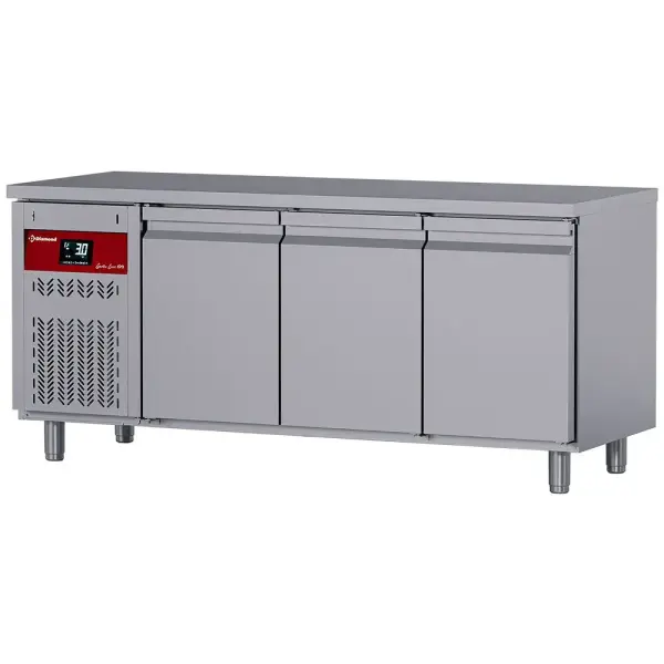 Geventileerde koeltafel, 3 deuren GN 1/1, 405 Lit. groep aan linkerkant - Main Image
