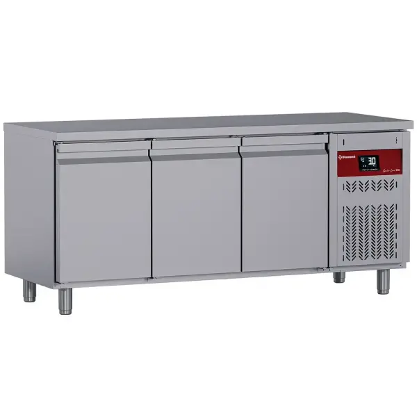 Geventileerde koeltafel, 3 deuren GN 1/1, 405 Lit. - Main Image