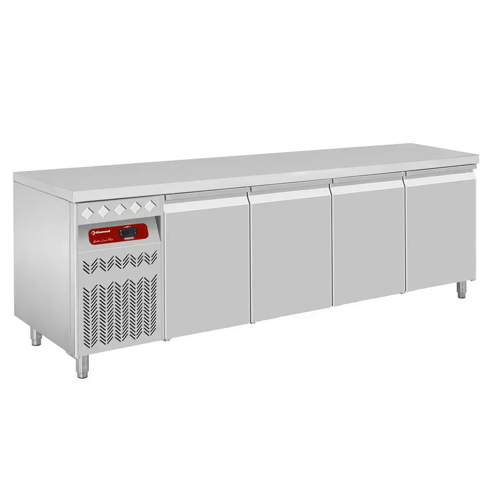 Geventileerde koeltafel, 4 deuren GN 1/1, 550 Lit. groep aan linkerkant - Main Image