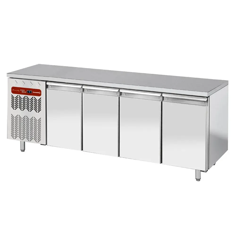 Geventileerde koeltafel, 4 deuren GN 1/1, groep aan linkse kant - Main Image