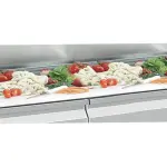 Geventileerde koeltafel met 2 deuren GN1/1, 260 Lit. gekoelde bovenstructuur - Image 3