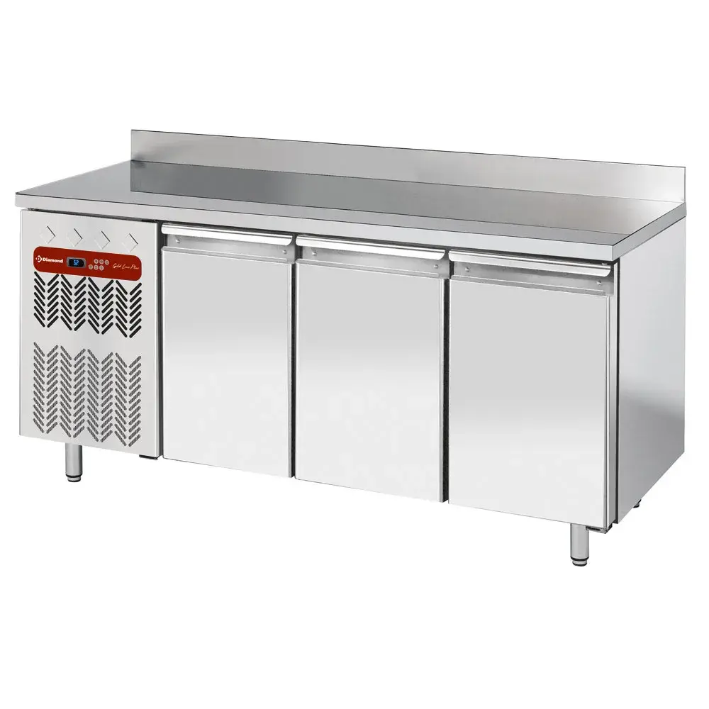 Geventileerde koeltafel "muraal", 3 deuren GN 1/1, 405 Lit. groep aan GX - Main Image