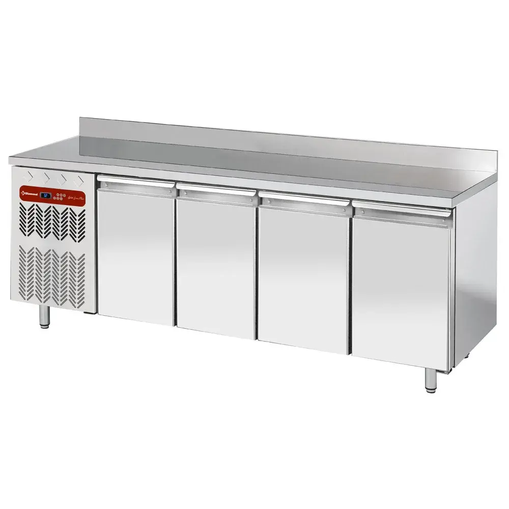 Geventileerde koeltafel "muraal", 4 deuren GN 1/1, 550 Lit. groep aan GX - Main Image