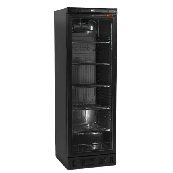 Geventileerde positieve T° vitrine 380 Liter, zwart - Main Image