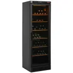 Geventileerde wijnkast vitrine, 380 liter, ZWART - Main Image