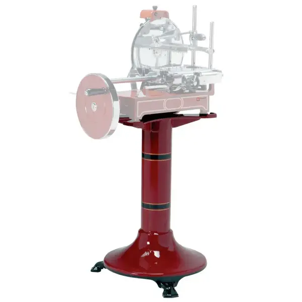 Gietijzeren sokkel voor snijmachine (fel rood) - Main Image