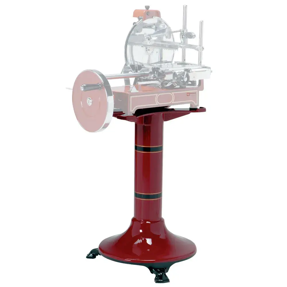 Gietijzeren sokkel voor snijmachine (fel rood) - Main Image