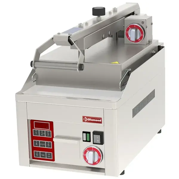 Gladde, verchroomde Clam Grill, 2x 230/1V - Main Image