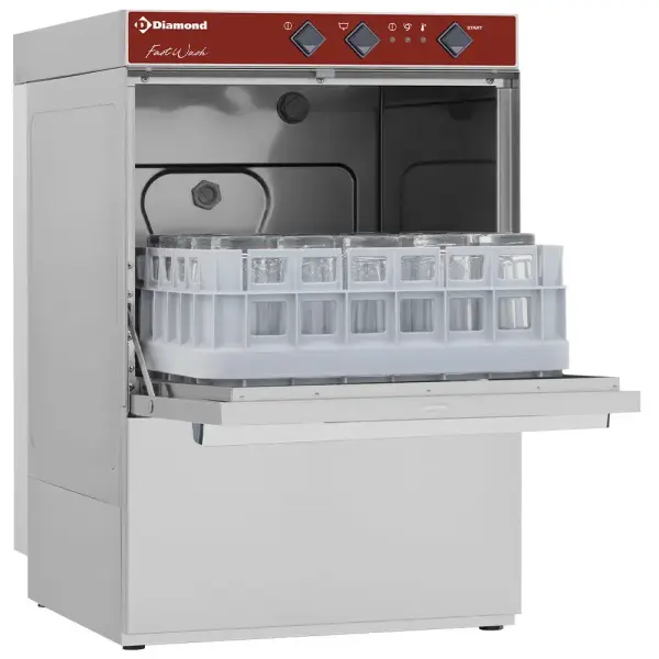 Glazenwasser mand 400x400mm + waterzachter - Main Image
