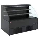 Halfmuurkoelkast, zelfbediening, open - FULL BLACK - Main Image