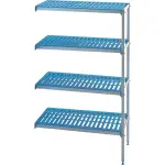 Hoekrek in geanodiseerd aluminium 4 niveau's "Modular Rack" - Main Image