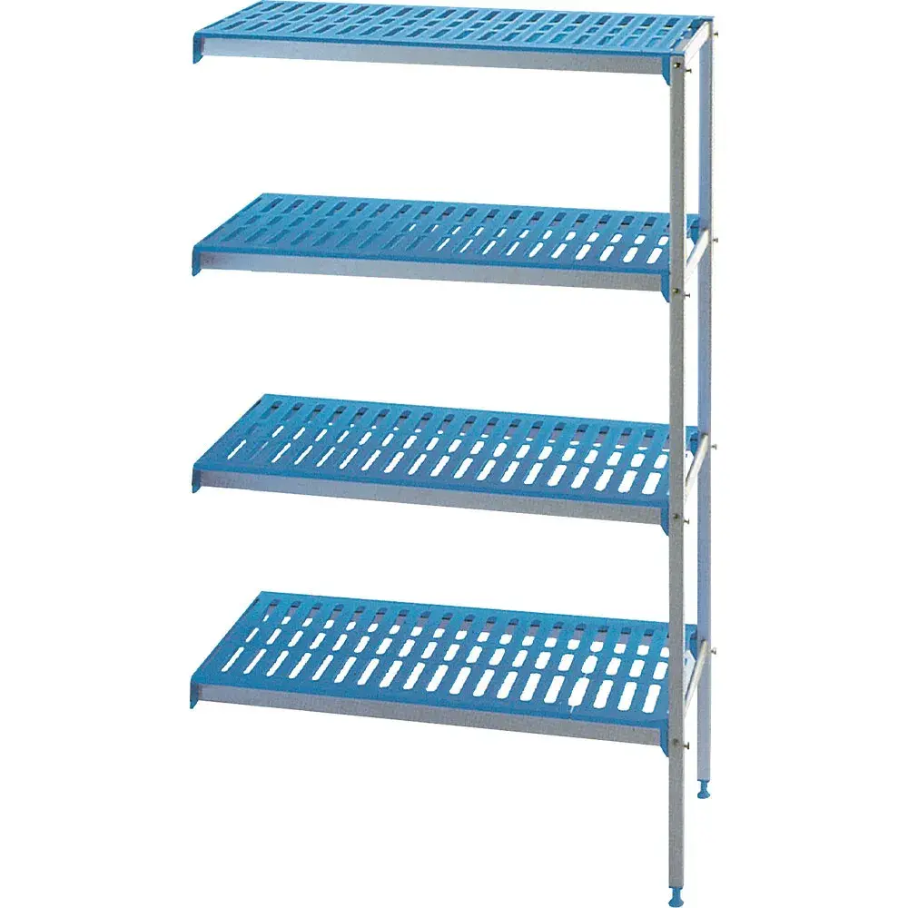 Hoekrek in geanodiseerd aluminium 4 niveau's "Modular Rack" - Main Image