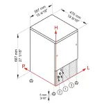 IJsblokjesmachine CUBO ICE 29 kg, met 9-kg voorraad – LUCHT - Image 5